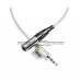 Cable Mini XLR macho mono balanceado a plug 3.5 mm (TRS) stereo no balanceado 30 cm 